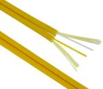 Duplex GJFJBV G652D Indoor Fiber Optic Cable 2 Core Flat Tight Buffer