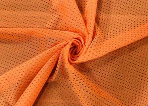 Wholesale 110GSM Polyester Mesh Fabric For Sports Wear Lining Traffic Safety Clothes Neon Orange from china suppliers
