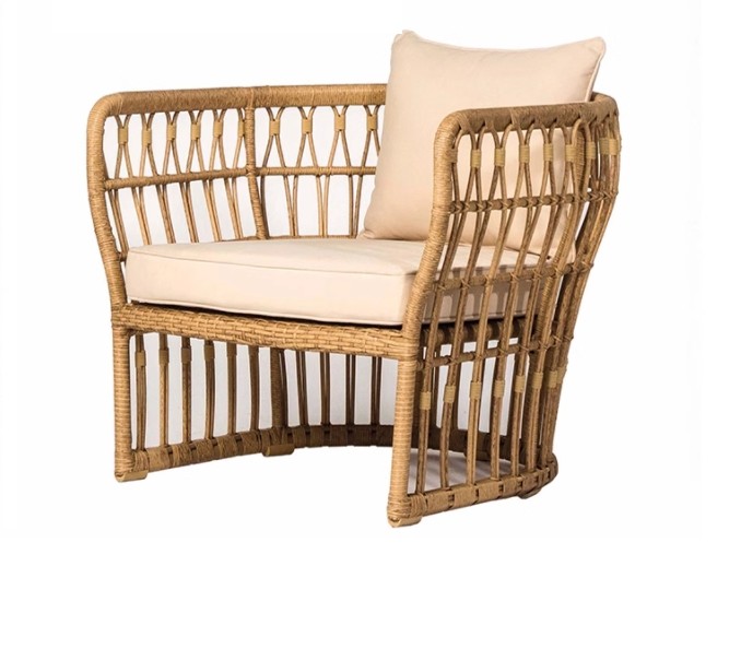 Large Rattan Casual Dining Set Villa Patio Garden Courtyard Hand Woven Couch Home