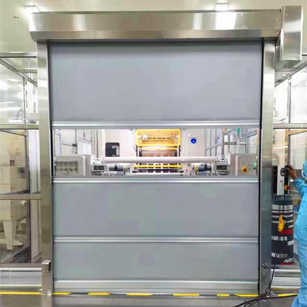 304 Stainless Steel Frame Industrial High Speed Door For Internal and External