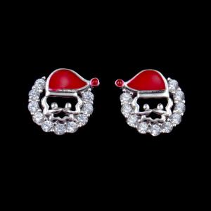Wholesale Fashionable 925 Sterling Silver Jewelry Santa Claus Stud Earrings For Anniversary from china suppliers