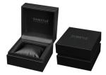 Black Leather Twist Single Watch Box Velvet / PU Internal Material For Mens