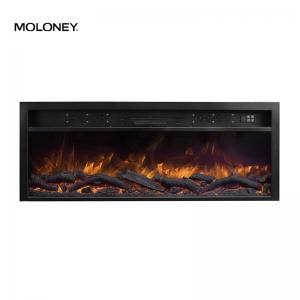 China 60'' 1500mm Fully Recessed Electric Fireplace Five Fire Colors Tempered Glass on sale