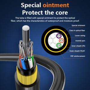 Wholesale Double Jacket Kevlar Yarn Strengthen Self Supporting Cable ADSS Fiber Optic Cable from china suppliers