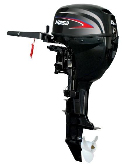 Manual / Electric Starter Fishing Boat Motor Engine , 15hp 4 Stroke Outboard