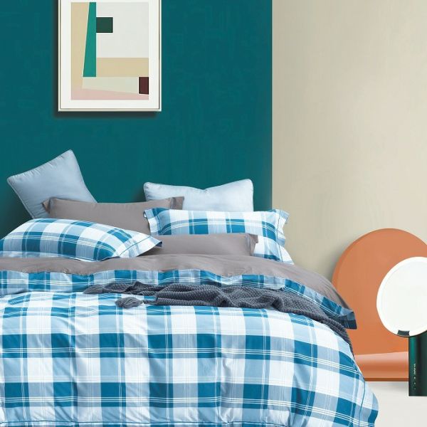 Light Green Comforter Fabric Multi Color Printing 100% Cotton 200TC