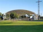 Architecture Steel Tensile Shade Structures Outdoor 50x100 M Sport Court Project