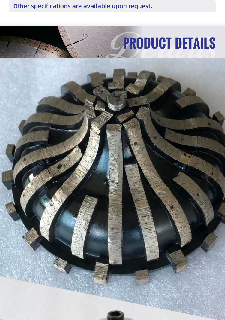 Vacuum Brazed Diamond Hand Profile Wheel For Granite A Grade Customized Support OEM