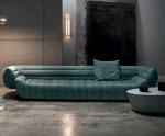 Vintage Light Luxury Style Brown Yellow Green 1-2-3 Seat Sofa Leather Velvet