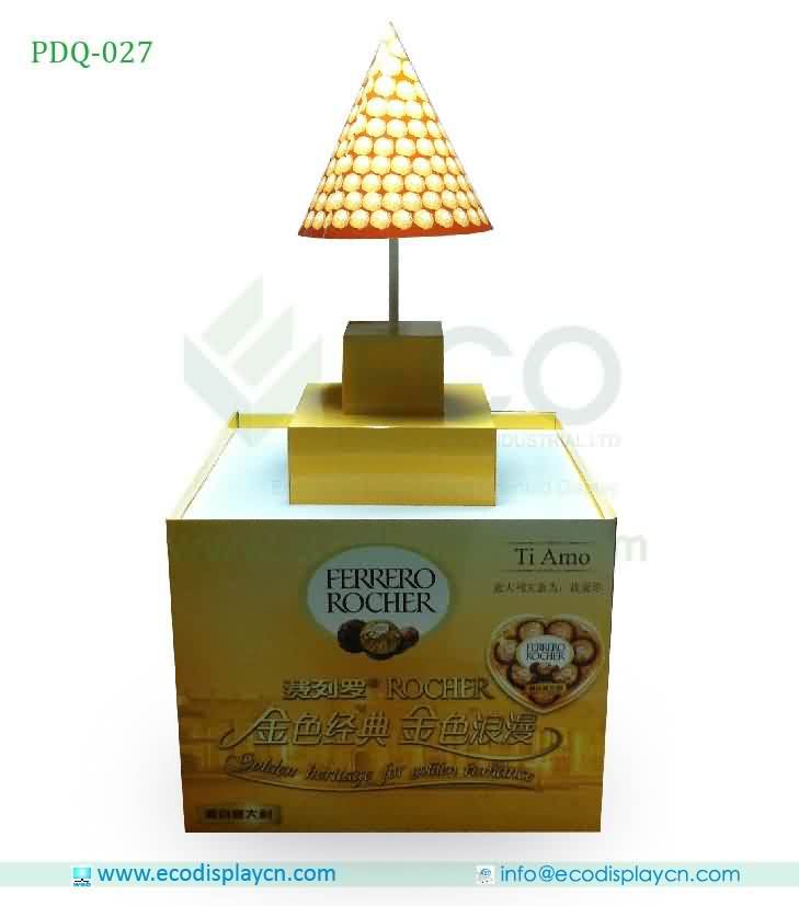 Chocolate Point Of Purchase Cardboard Display For Supermarket