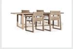 OEM Nordic Simple Outdoor Teak Wood Dining Table And Chairs
