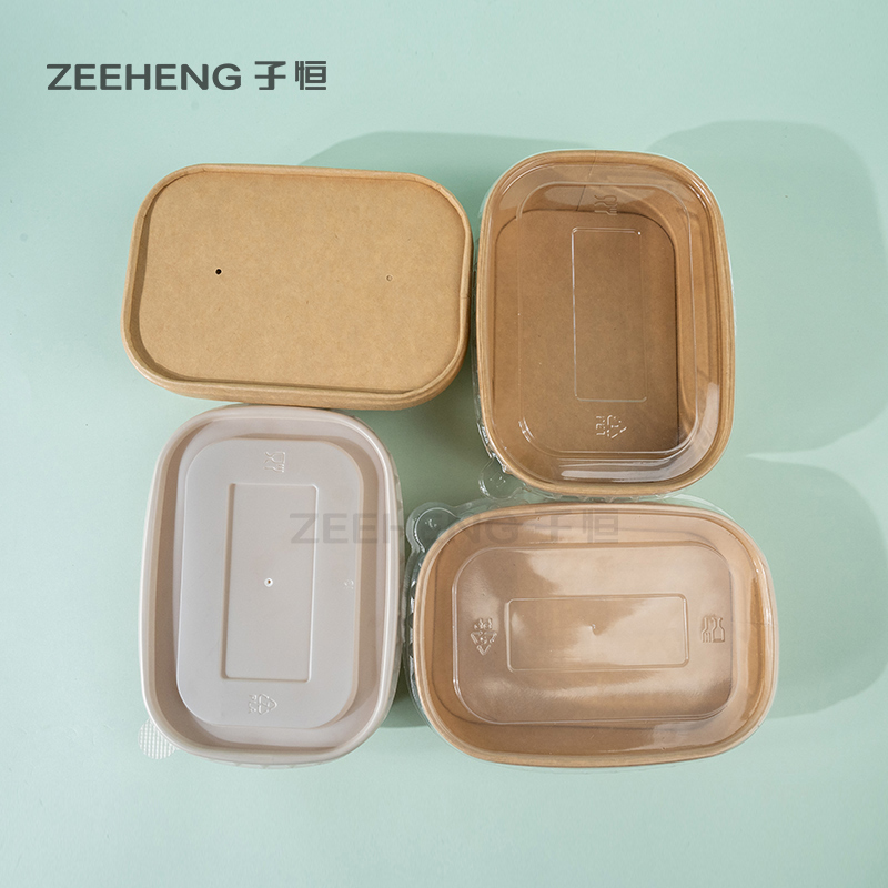 ZEEHENG 750ml Kraft Rectangular Paper Bowl 300pk