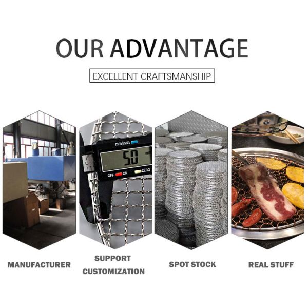 High-temperature Resistance Stainless Steel BBQ Grid Safe For Open Flame 2