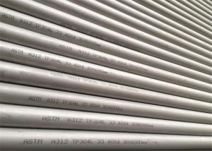Wholesale A312 TP304L Stainless Steel Seamless Pipe 33.4X4.3x6000 Mm White Pickling from china suppliers