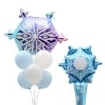 Wholesal Christmas window decoration balloon snowflake aluminum foil balloon for