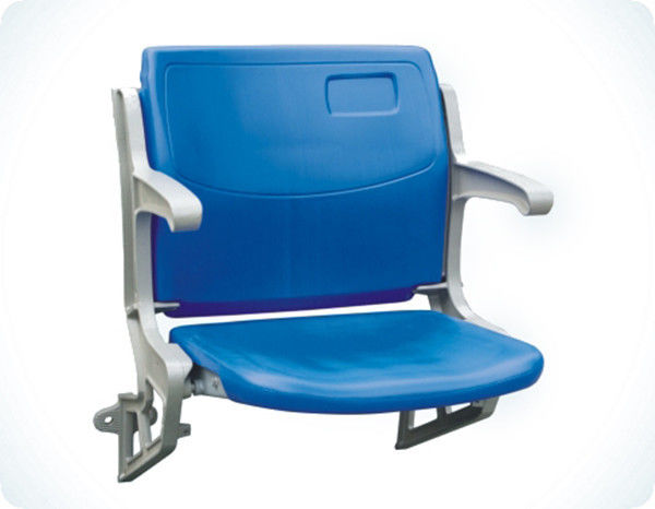Blue Outdoor UV Resistant Foldable Stadium Seats Customized Service