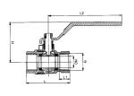 Manual 3 Piece Brass Ball Valve Full Port Ball Valve Female Thread