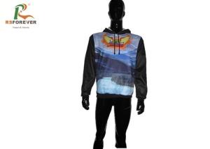Wholesale Sports Pullover Hooded Sweatshirt Jacket Polyester Customized Logo Printing from china suppliers