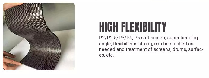 Indoor Flexible Curved Led Screen Display Module P2.5 P3 P4