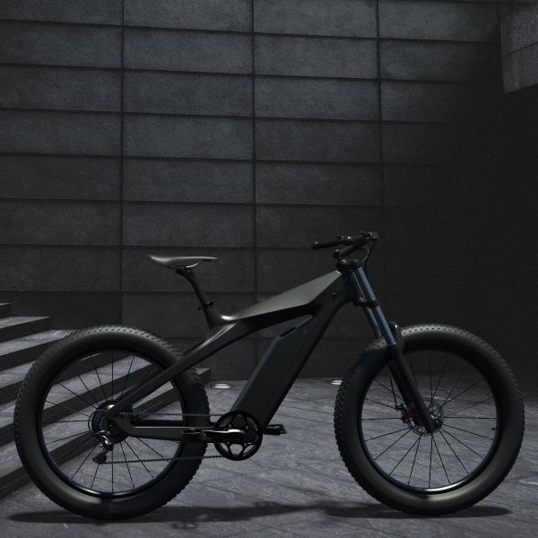 48V Samedi 750W Electric Fat Bike 26 inch Carbon Fiber Cruiser 4-6 Hours