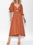Short Sleeve V-Neck Dresses For Ladies Casual Dresses Knee-Length