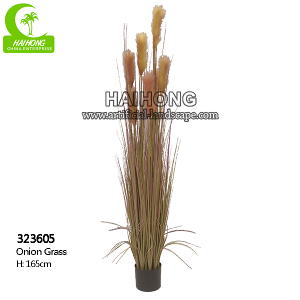Good value wholesale 165cm Artificial Onion Grass Plant with pot