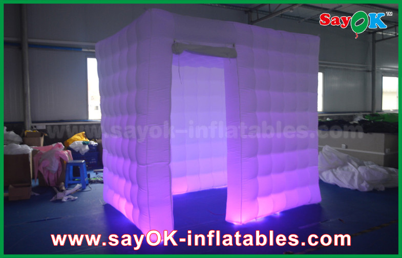 Inflatable Photo Booth Hire One Door Square Wedding Digital Inflatable Open Air White Photo Booth