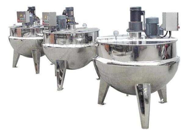 Commercial Food Processing Machine , Stainless Steel Cooking Kettle With Mixer /