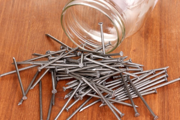 Shank Galvanized Round Wire Nails Smooth Wrought Iron Nails