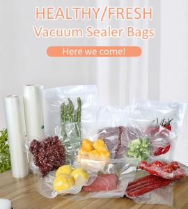 Wholesale 35cmx500cm 0.085mm Food Vacuum Packaging Rolls To Seal A Large Batch Of Soup from china suppliers