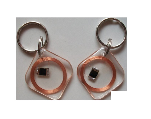 ISO15693 / ISO14443A NFC RFID Key Fob 13.56MHz With Embedded Microchip