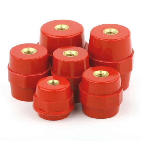 Red Epoxy Resin Insulator SM Series Busbar Insulator For Switchgear