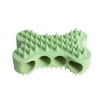 Silicone Pet Hair Brush Bone Shape Ergonomic Design Double Side Massage Tool