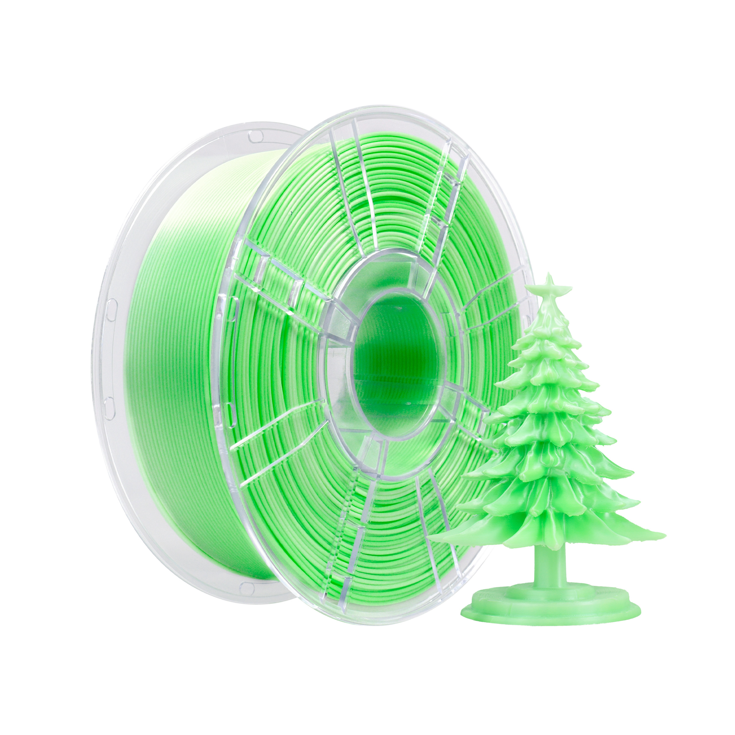 iBOSS 1.75mm Gradient Green White Filament PLA+ Printing 3D Printer Filament Suitable for Bambu Lab printers
