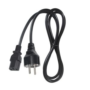 VDE Certified CEE 7/7 3-Pin Plug with C13 Connector