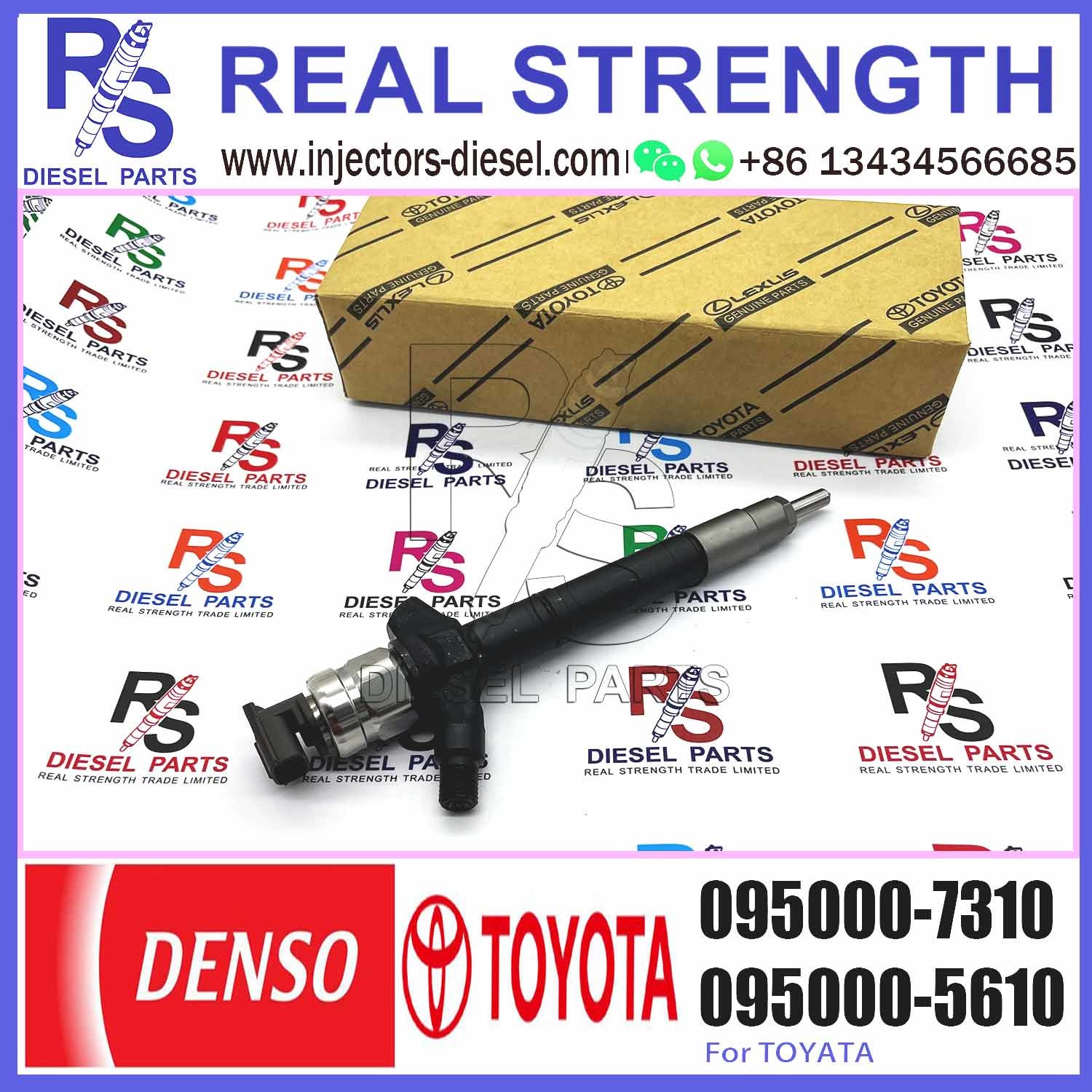0950007310 095000 7310 095000-7310 Diesel Engine Injector 23670-09280 23670-0R030 for Toyota Auris/Avensis/Corolla/Verso