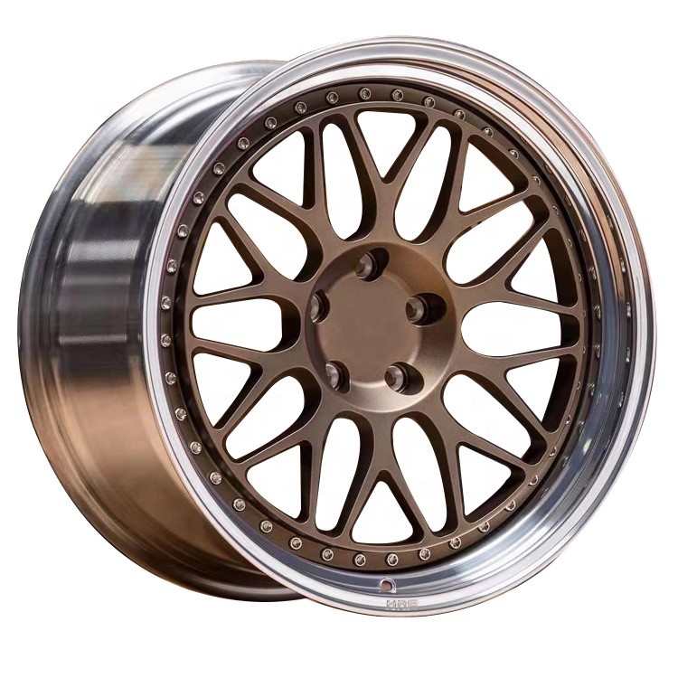 19''20''21''22''forged concave wheels For BMW Benz 2piece wheel silvery bronze painting polish