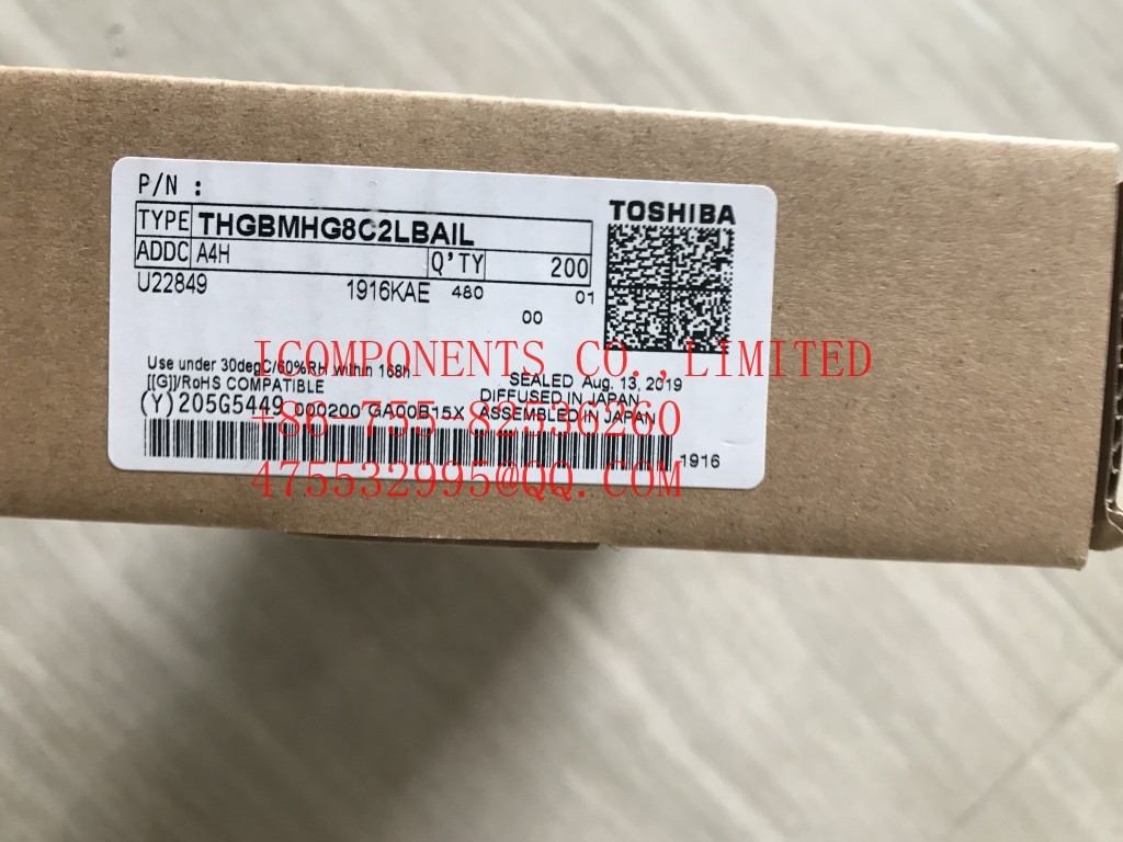 THGBMJG8C4LBAU8 KIOXIA Flash Card 32G-byte 3.3V Embedded MMC 153-Pin WFBGA (Alt: THGBMJG8C4LBAU8)