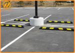 Durable Parking Lots 6 Feet 1830mm Length Reflective Rubber Car Wheel Stopper