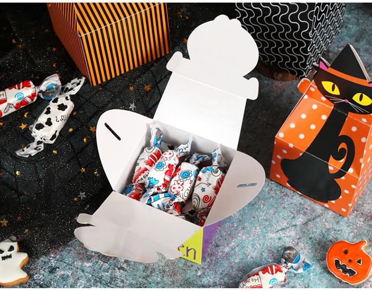 Children Sweet Bonbon Dark Truffle Chocolate Box Gift Pack Paper Container