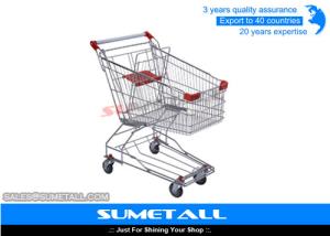 Wholesale 125L Metal Shopping Cart Shopping Trolley With Base Tray For Superstores from china suppliers