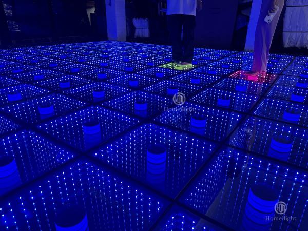 High Brightness 3d Mirror Dance Floor Interactive LED Dance Floor For Wedding