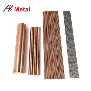 Wholesale W90 Cu10 Round Alloy Tungsten Copper Bar Rod Heat Resistant In Aerospace from china suppliers