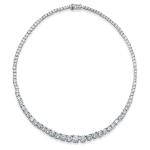 Iced Out Tennis Chain White Mix CZ Pong Setting Ice Necklace For Hip Hop Lovers