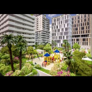 1/150 Scale Casablanca Finance City Miniature Building Model