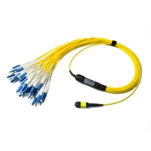 Wholesale 24 Core MPO-LC Duplex 3.0mm SM Fiber Breakout Cable from china suppliers