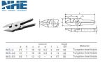 Pneumatic Metal Air Nipper Blades Tungsten Steel 0.02 - 0.8mm