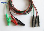 Reusable Alligator Clip Leads Wire In Neurology Area Singles With Colors Green
