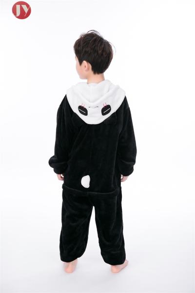 100% Polyester Flannel Fleece Fabric Kids Cute Panda Onesie Winter keep warm