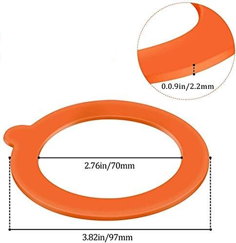Orange Silicone Food Gasket for Glass Professional Cutting Service